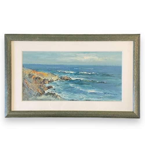 Coastal Scene Oil on Canvas by Valentin Alekov image-1