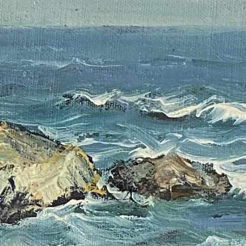 Coastal Scene Oil on Canvas by Valentin Alekov image-3
