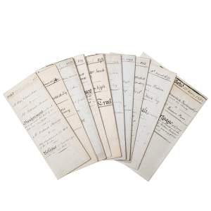 Ten Antique 19th Century Lincolnshire Legal Documents