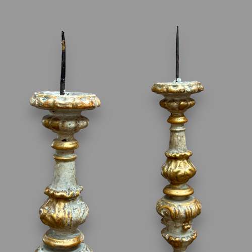 Pair of 18th Century French Pricket Candlesticks image-3