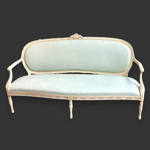 French Upholstered Painted Sofa image-2