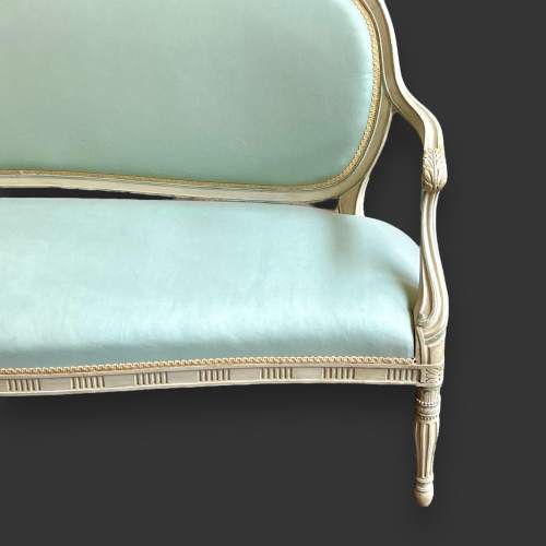 French Upholstered Painted Sofa image-3