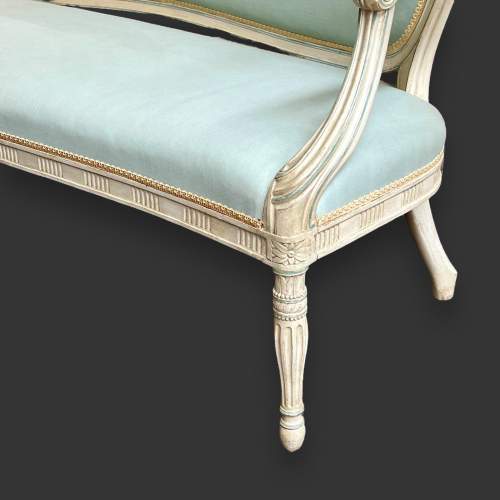 French Upholstered Painted Sofa image-4