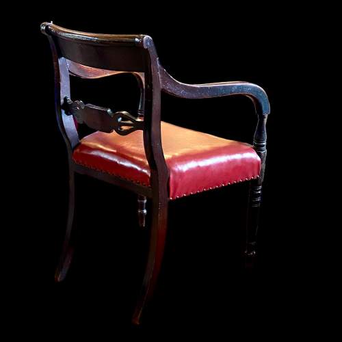 Victorian Mahogany Elbow Chair image-3