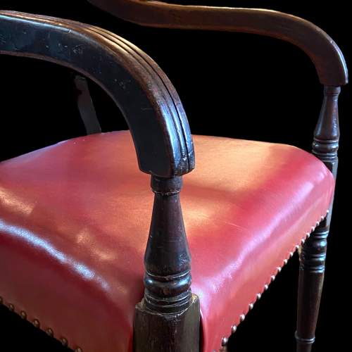 Victorian Mahogany Elbow Chair image-4