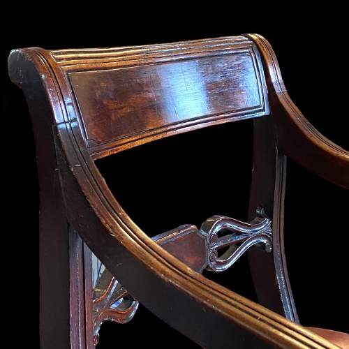 Victorian Mahogany Elbow Chair image-6