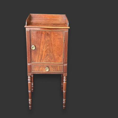 Regency Period Mahogany Bedside Cabinet image-2