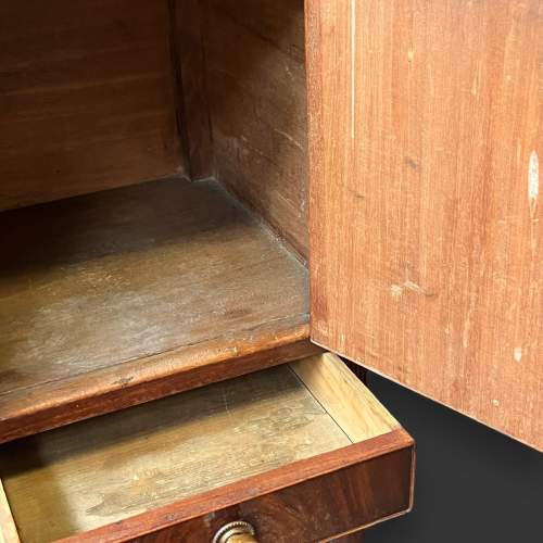 Regency Period Mahogany Bedside Cabinet image-6