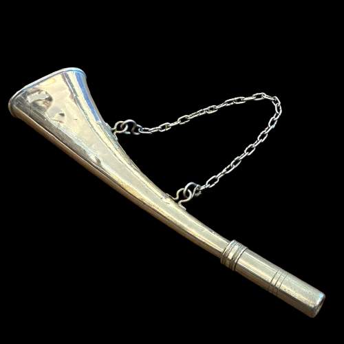 Railway Guardsman 19th Century Silver Plated Horn image-1
