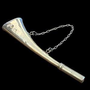 Railway Guardsman 19th Century Silver Plated Horn
