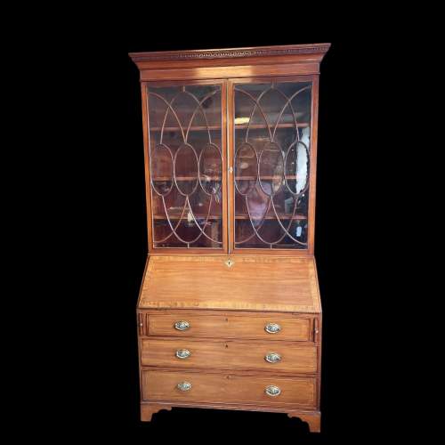 Victorian Mahogany Glazed Bookcase image-4