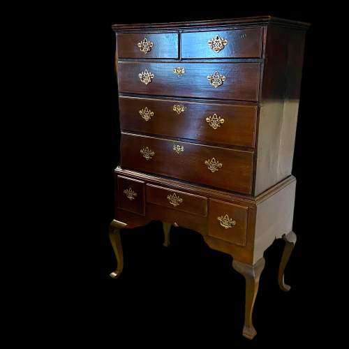 19th Century Oak Chest on Stand image-1
