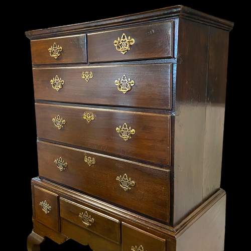 19th Century Oak Chest on Stand image-2