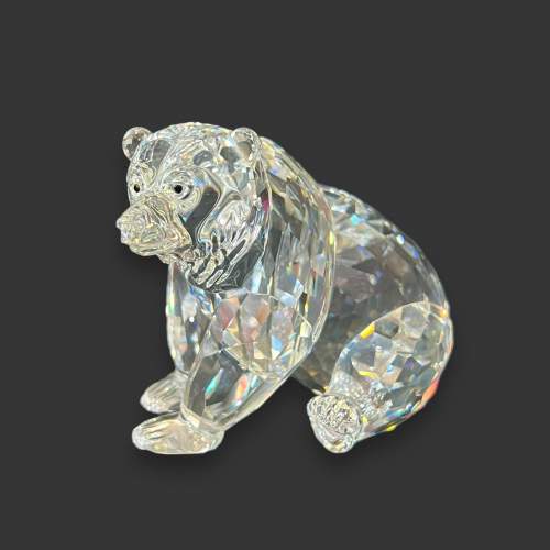 Rare Swarovski Crystal Grizzly Bear image-1