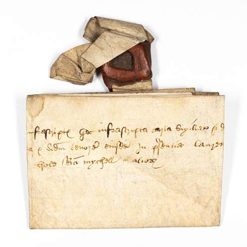 Rare Antique 16th Century Vellum Document in Latin image-3