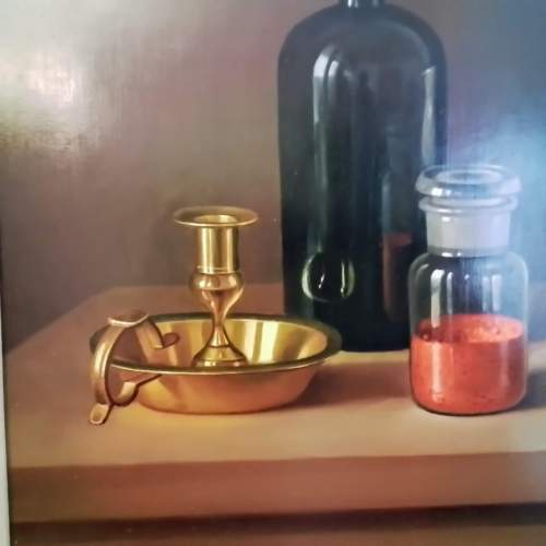 Still Life Painting on Board by Andras Gombar image-2