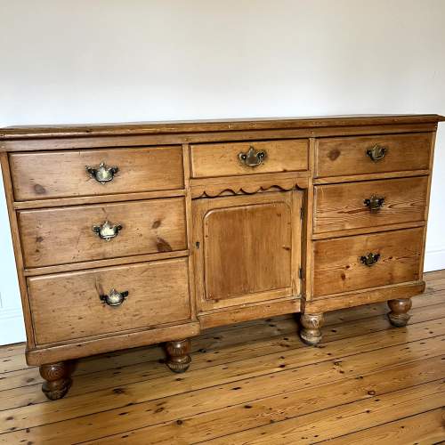 Antique Victorian Pine Dresser Base image-1