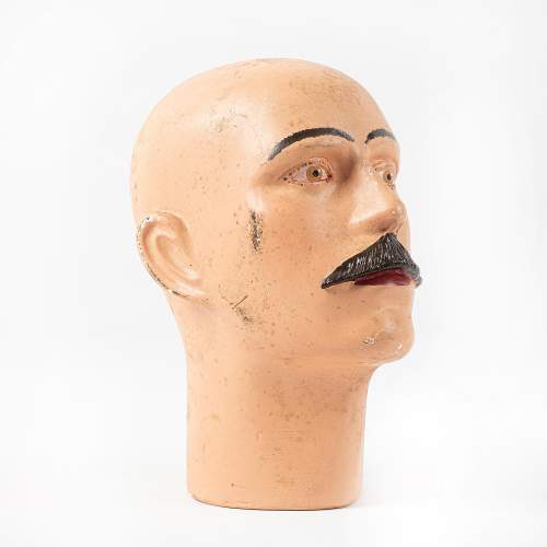 An Unusual Vintage Plaster Mannequin Head image-2