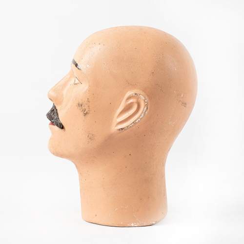 An Unusual Vintage Plaster Mannequin Head image-3