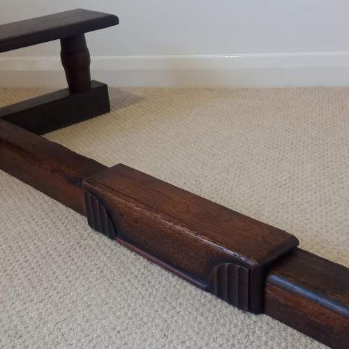 Early 20th Century Oak Extendable Fireplace Fender image-6