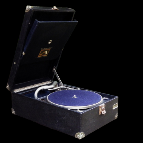 HMV Model 101 Portable Picnic Wind-Up Gramophone image-1