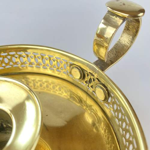 Large Brass Chamberstick Hallmarked Peerage image-3