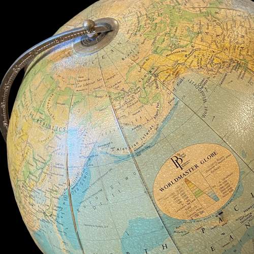 Vintage Worldmaster Globe on Antique Stand image-5