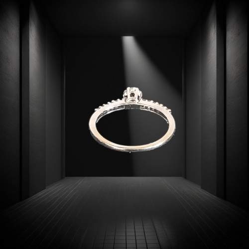 18ct White Gold 0.25ct Diamond Ring image-3