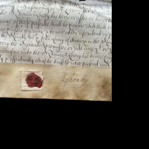 An 18th Century Indenture Henry Aghonby of Cumberland image-2