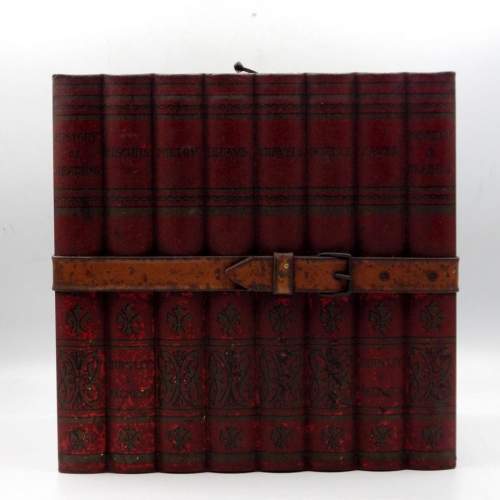 Huntley & Palmers Bound Row of Books Antique Biscuit Tin image-2