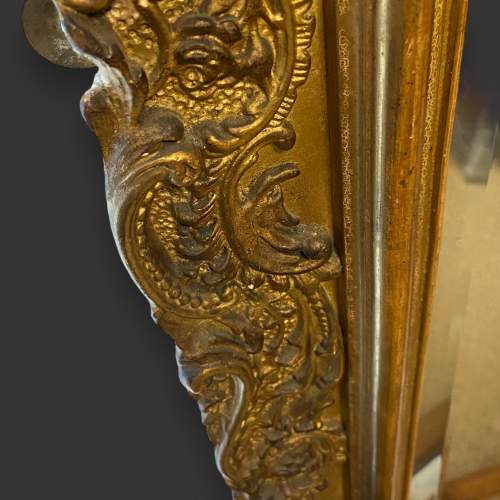 Antique French Gilded and Carved Large Wall Mirror image-2