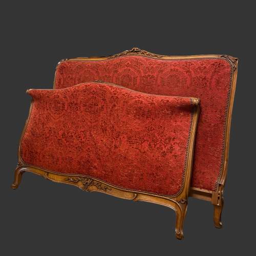 Antique French Upholstered Double Bed image-1