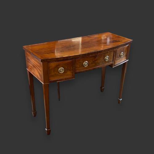 George III Style Mahogany Bow Front Side Table image-1
