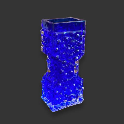 Josef Schott Cobalt Smalandshyttan Tall Glass Vase image-1