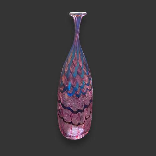 Norman Stuart Clarke Art Glass Bottle image-1