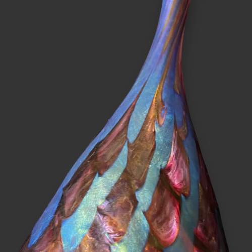 Norman Stuart Clarke Art Glass Bottle image-6