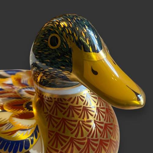 Royal Crown Derby Paperweight of a Mallard image-2