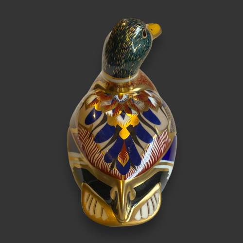 Royal Crown Derby Paperweight of a Mallard image-3