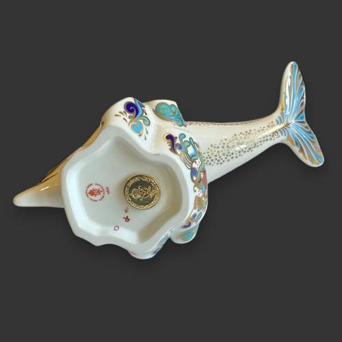 Royal Crown Derby Paperweight of a Dolphin image-6