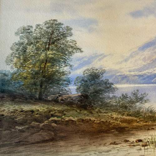 Watercolour Lakes & Mountains Scene by Edwin Earp image-2