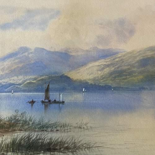 Watercolour Lakes & Mountains Scene by Edwin Earp image-4