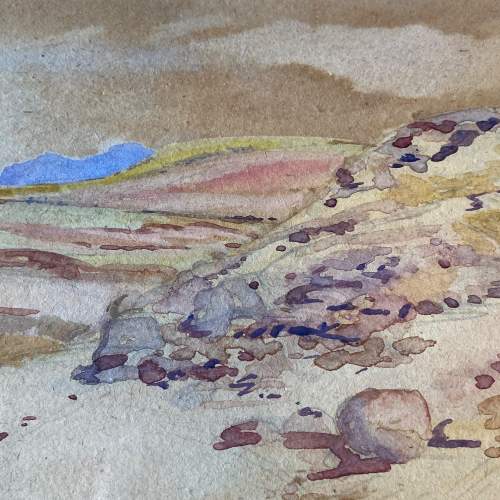 Watercolour of Croft at Opinan Westeross by A.D.A McCrindle image-3
