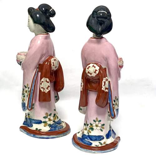 Pair of 19th Century Japanese Arita Ladies image-4