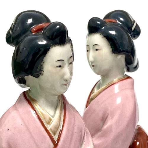 Pair of 19th Century Japanese Arita Ladies image-6