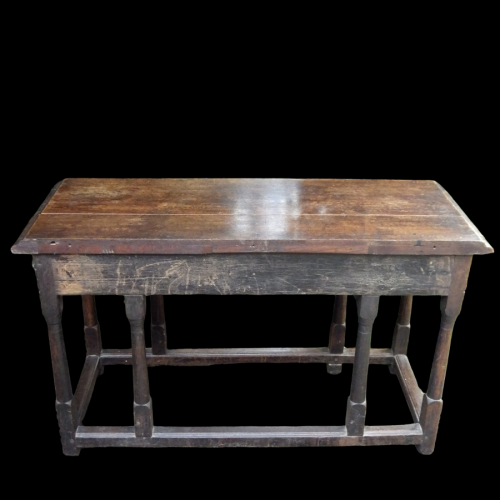 Antique 18th Century Carved Oak Hall Vestibule Table image-6