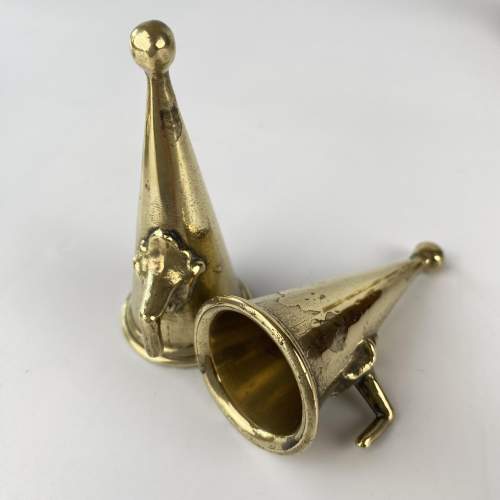 Pair of Brass Chambersticks with Pushers and Original Snuffers image-4