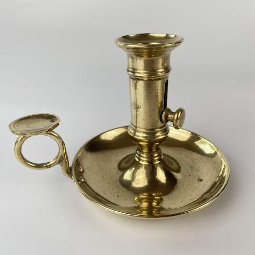 Pair of Brass Chambersticks with Pushers and Original Snuffers image-6