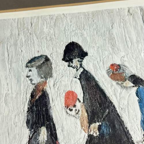 L.S.Lowry Ltd Edition print "The Family" pencil signed FATG stamp image-2
