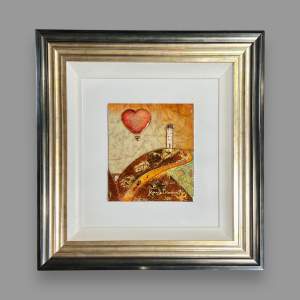Kerry Darlington Original Mixed Media titled Love is in the Air