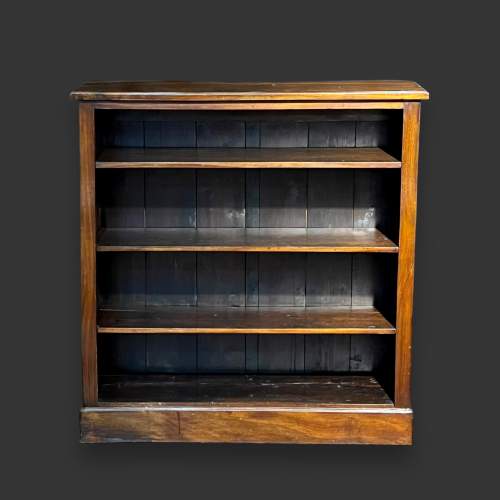 Edwardian Mahogany Open Bookcase image-2